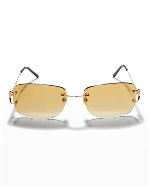 sunglasses man cartier|rimless cartier glasses men's.